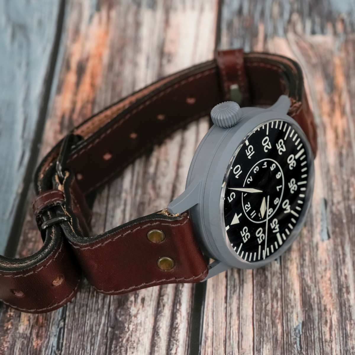 Laco Pilote Beobachtungsuhr B-uhr  Limited Edition N°70/75 -2000- -photo-3