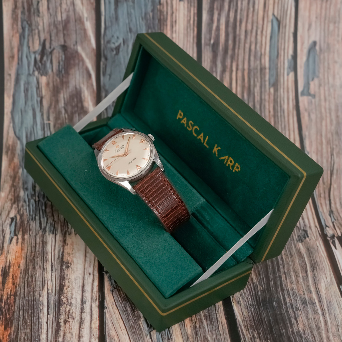 Cyma Chronometer Navystar Acier Inoxydable Circa 1950-photo-1