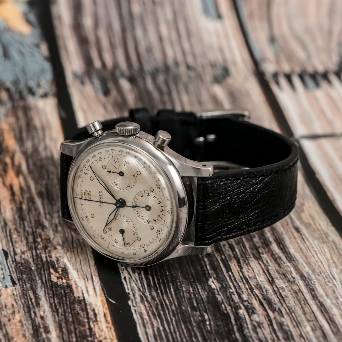 Tri-compax Jumbo 39 Mm Chronograph Circa 1950-photo-1