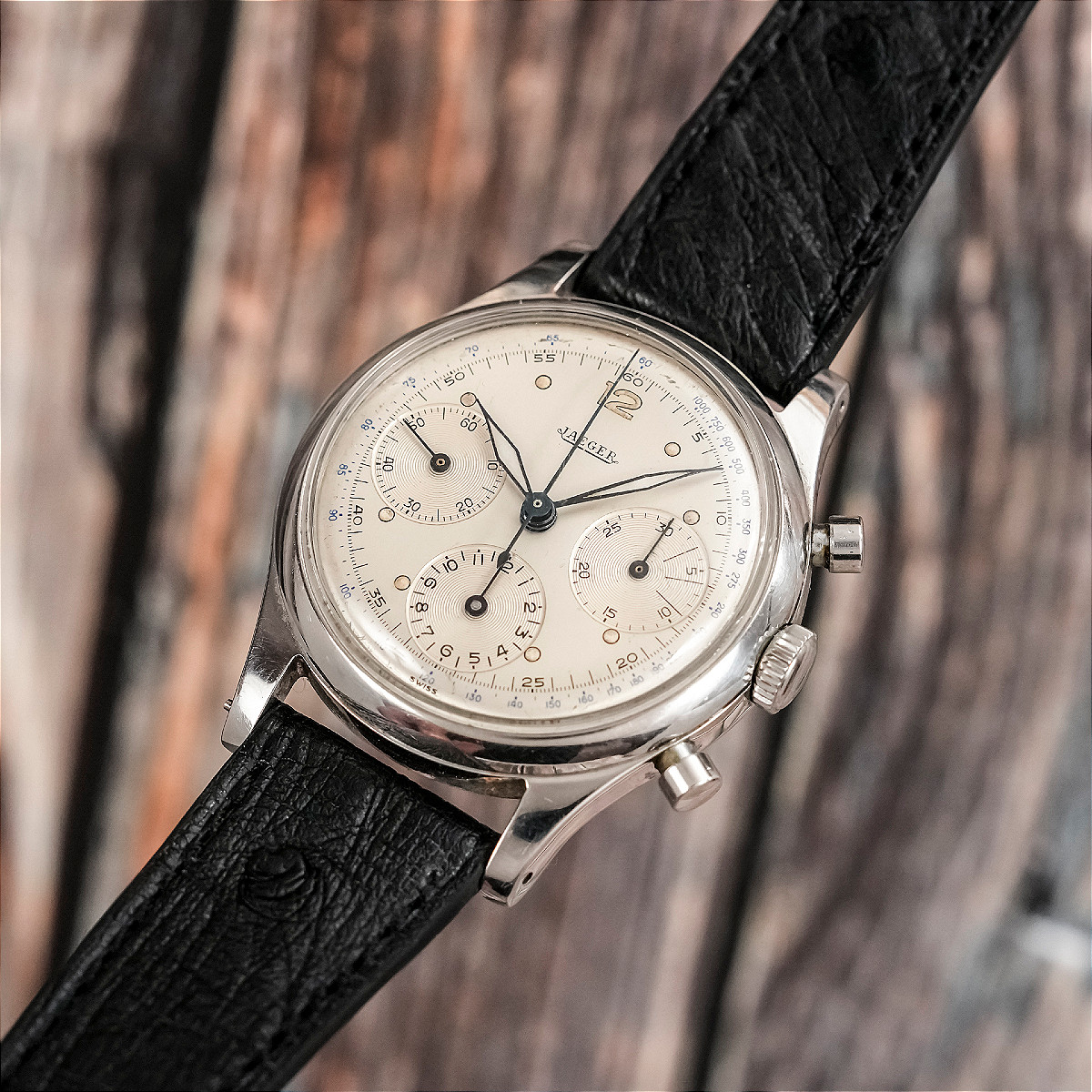 Tri-compax Jumbo 39 Mm Chronograph Circa 1950-photo-2