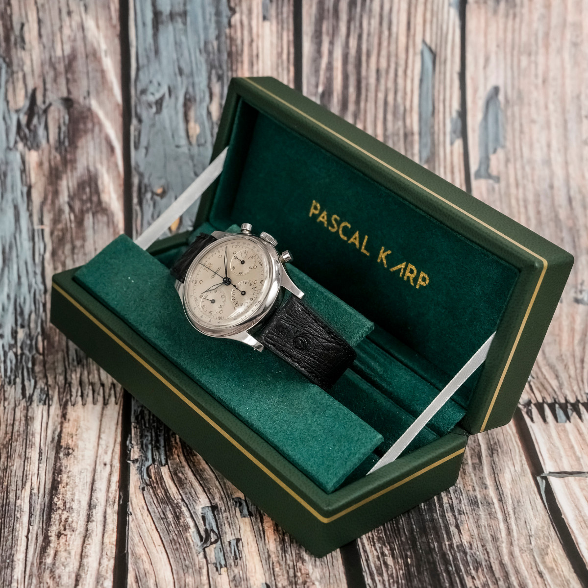 Tri-compax Jumbo 39 Mm Chronograph Circa 1950-photo-3