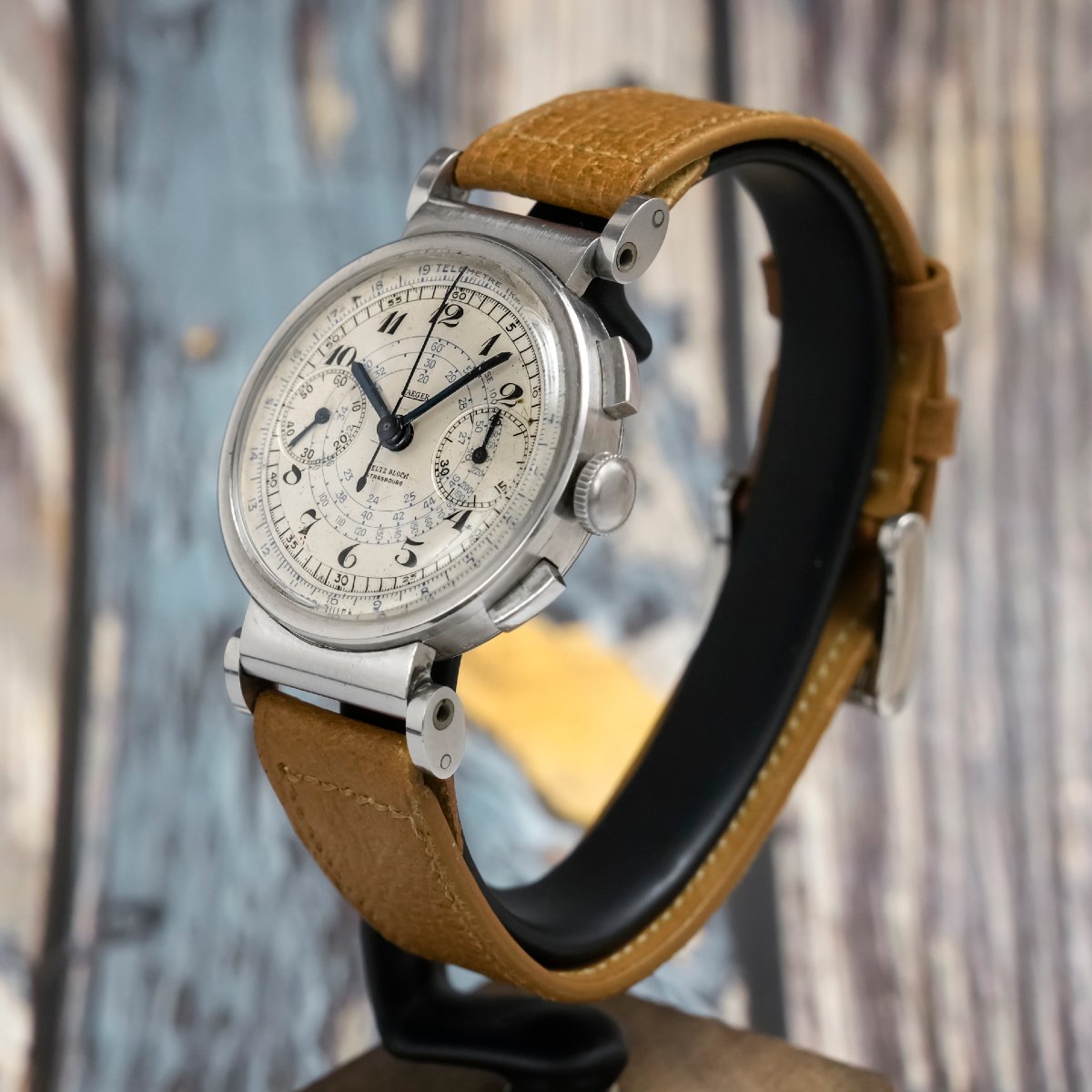 Jaeger LeCoultre Chronographe Bi-Compax Double Signature  Acier Inoxydable -1945--photo-3