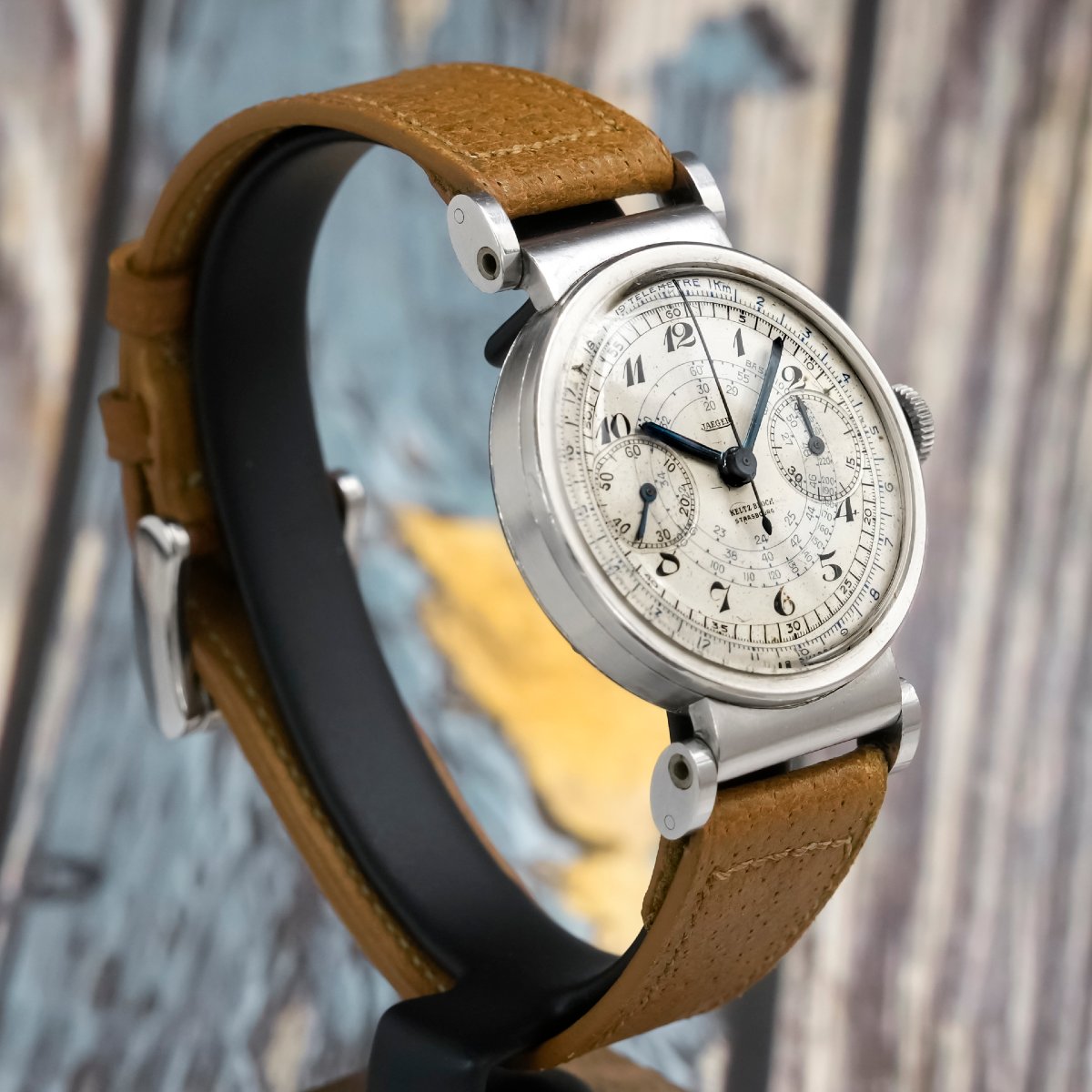 Jaeger LeCoultre Chronographe Bi-Compax Double Signature  Acier Inoxydable -1945--photo-4