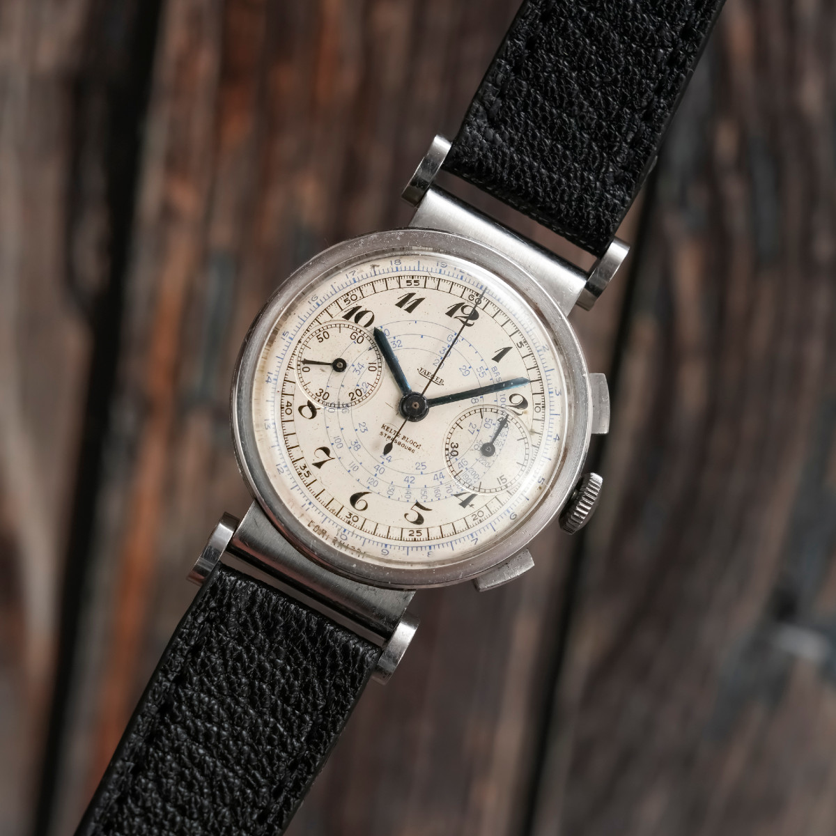 Jaeger LeCoultre Chronographe Bi-Compax Double Signature  Acier Inoxydable -1945--photo-1