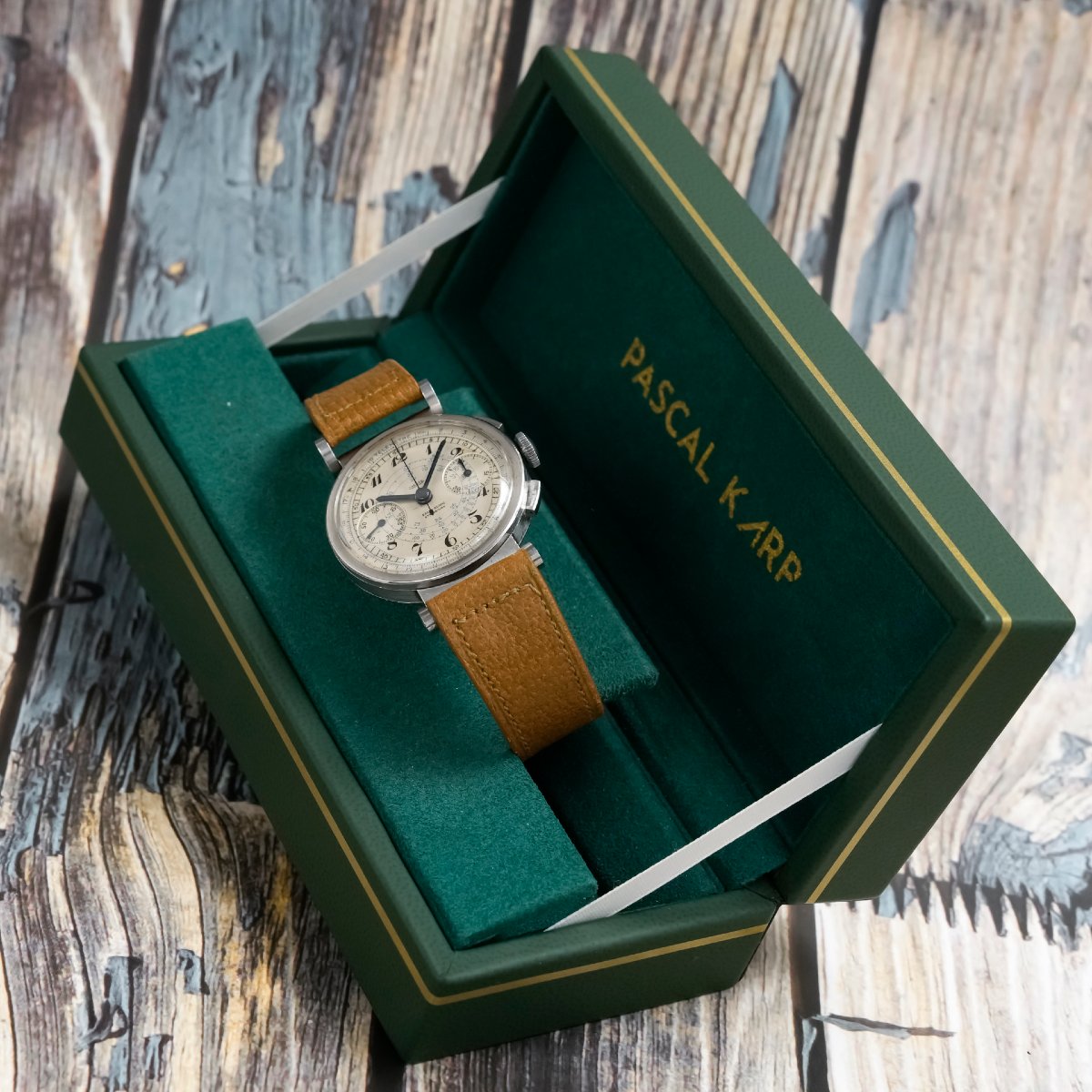 Jaeger LeCoultre Chronographe Bi-Compax Double Signature  Acier Inoxydable -1945--photo-3