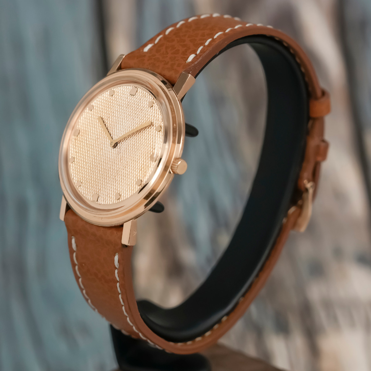 Boucheron  Type Calatrava Or Rose 18k Circa 1960 -photo-4