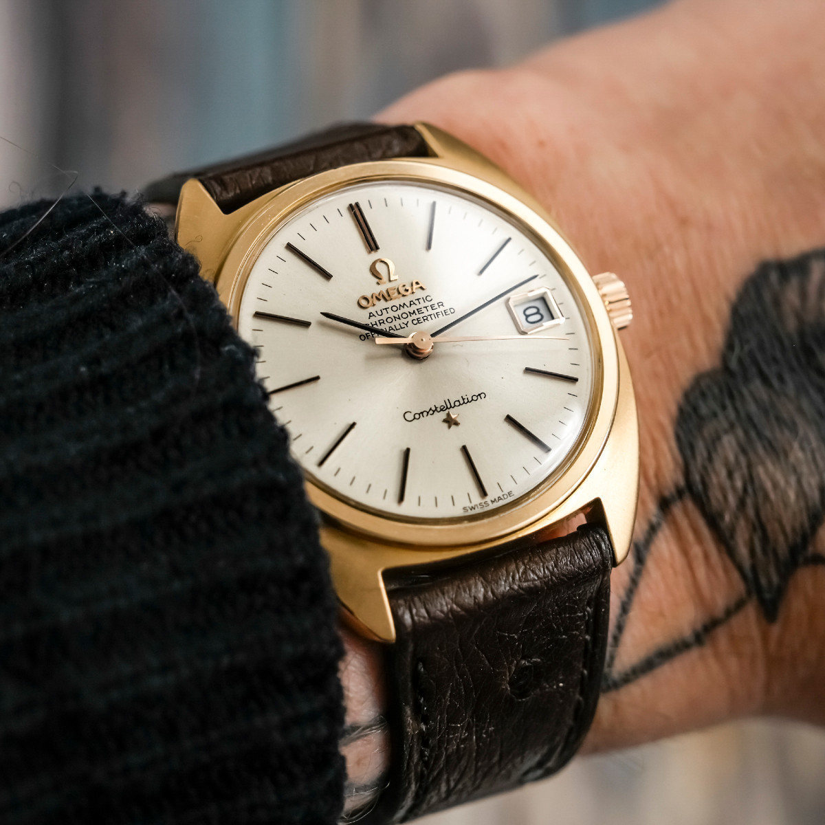 Omega Chronometer Constellation 18k Rose Gold -1966--photo-4