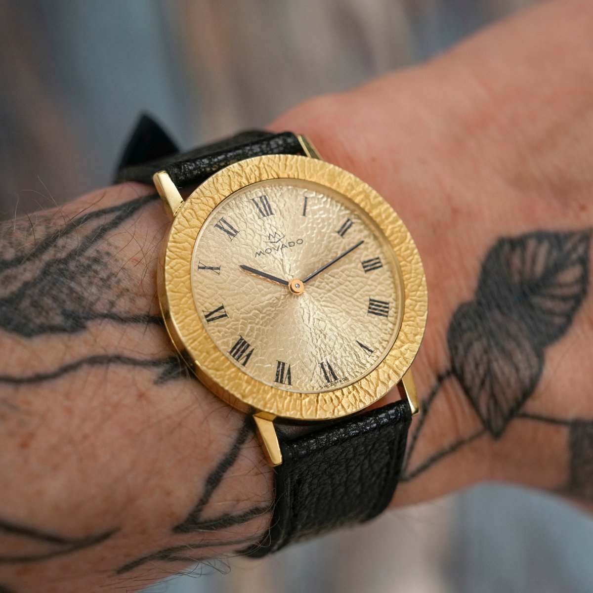 Movado/Zenith Calatrava Cadran Martelé Or Jaune 18K -1969--photo-2