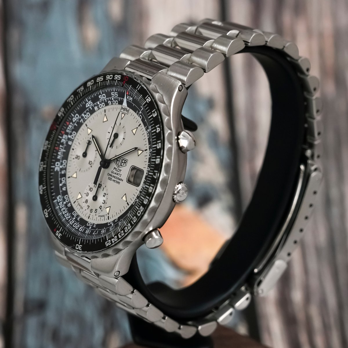 Heuer Chronographe Pilote -1983- -photo-3