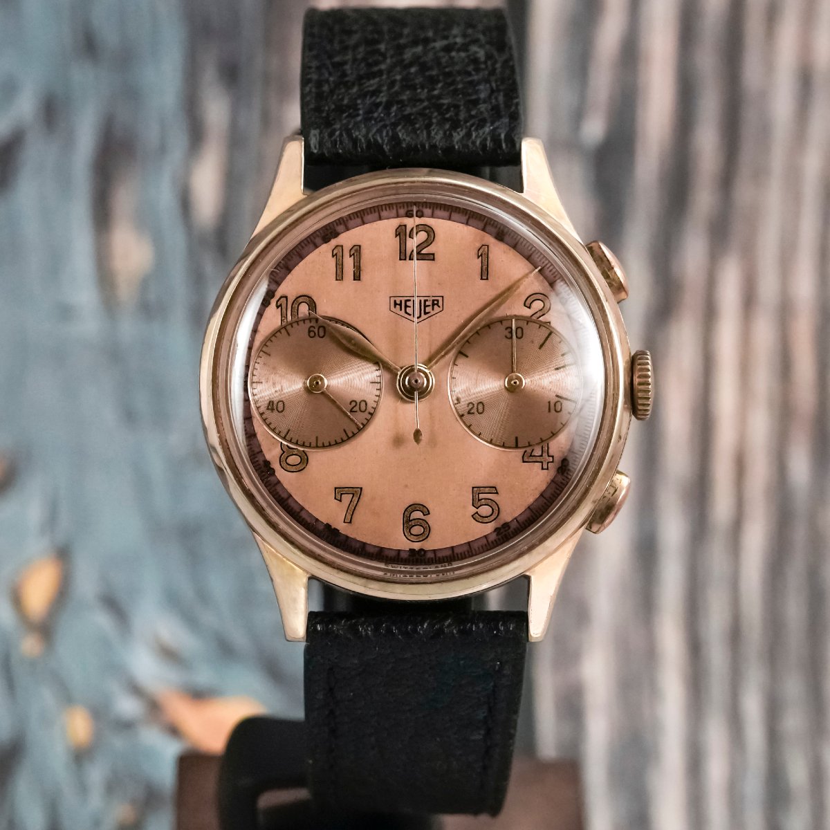 Chronographe Heuer Big Eyes Jumbo 37.5 mm Circa 1950