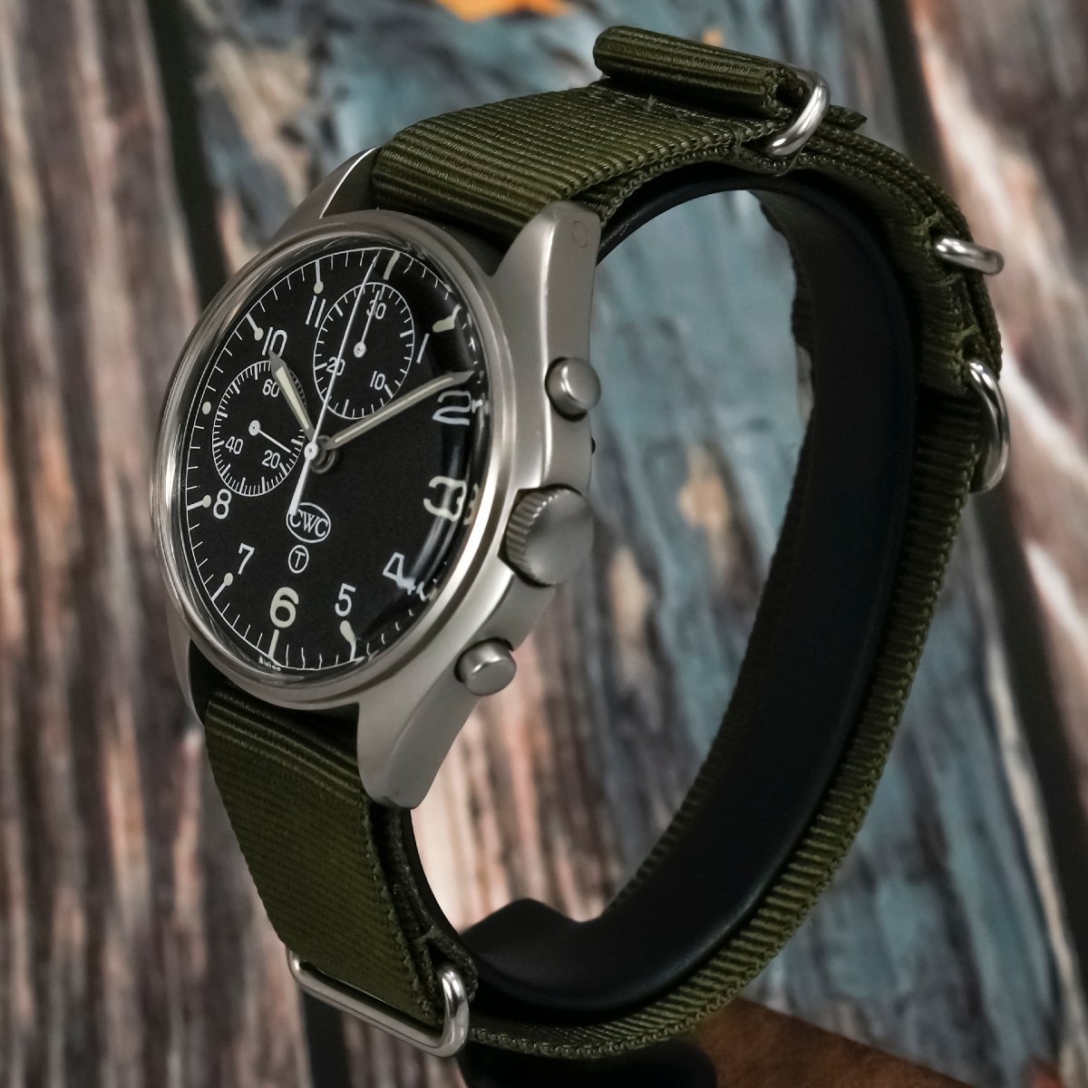 CWC Chronographe Pilote Royal Navy  Fleet Air Arm  -1980--photo-2