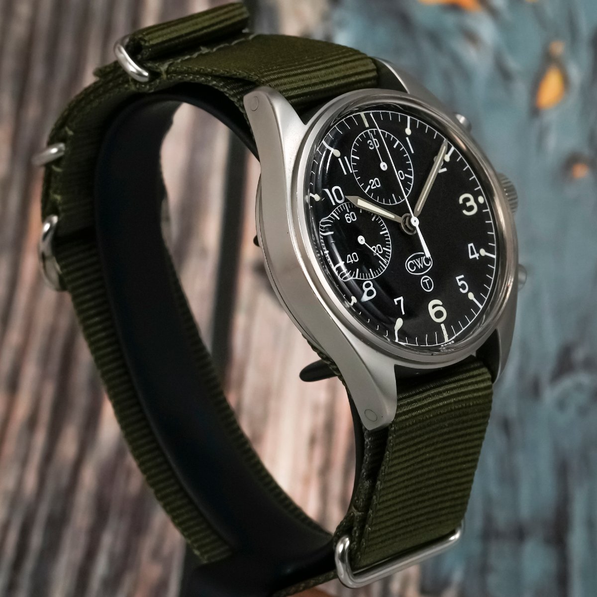 CWC Chronographe Pilote Royal Navy  Fleet Air Arm  -1980--photo-3