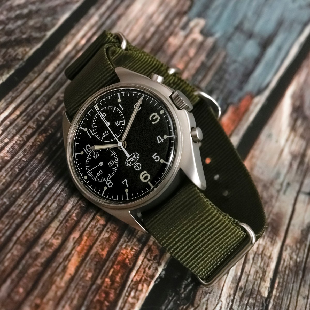 CWC Chronographe Pilote Royal Navy  Fleet Air Arm  -1980--photo-1