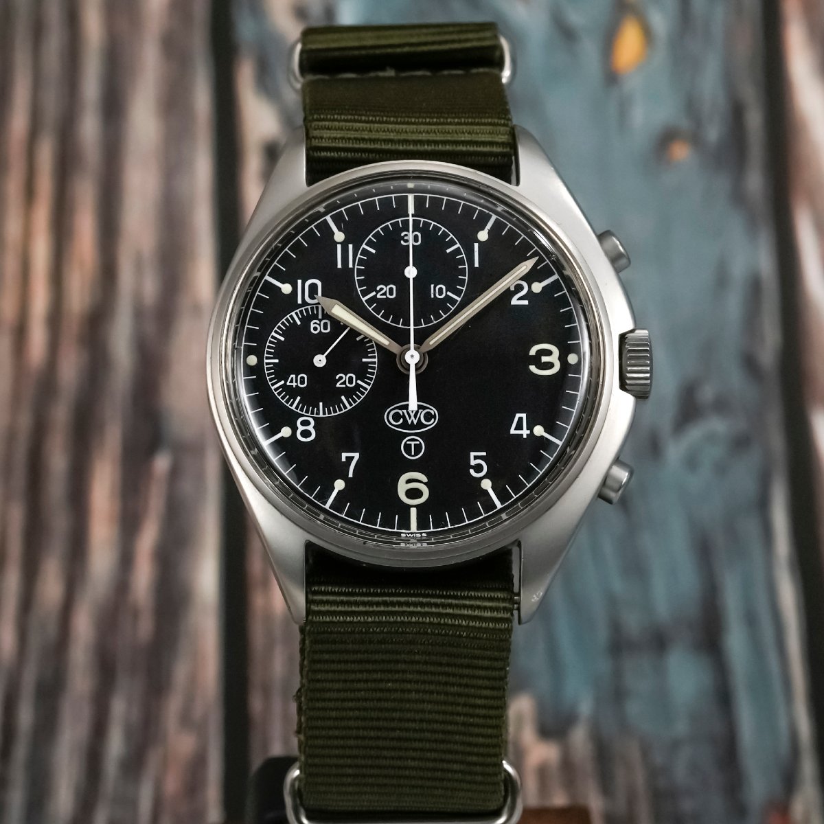 CWC Chronographe Pilote Royal Navy  Fleet Air Arm  -1980-