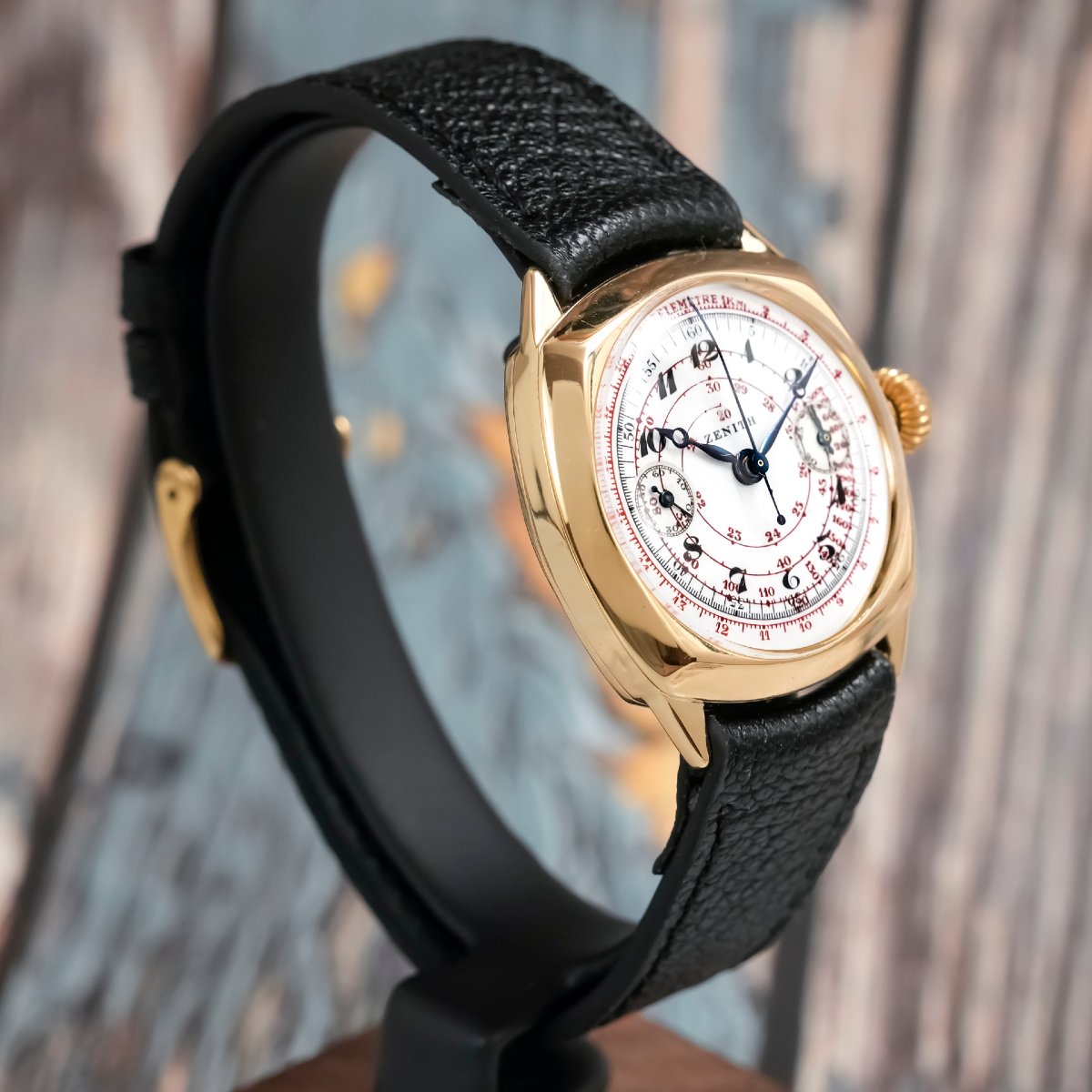 Zenith Chronographe  Mono-Poussoir Or Jaune 18k Circa 1935-photo-4
