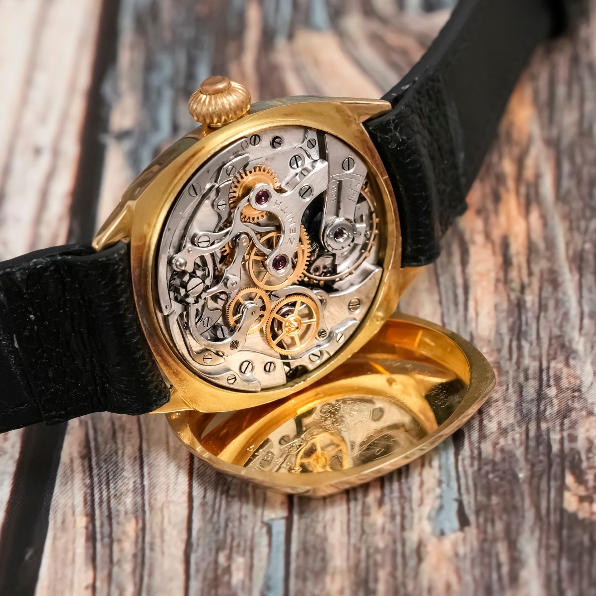 Zenith Chronographe  Mono-Poussoir Or Jaune 18k Circa 1935-photo-6