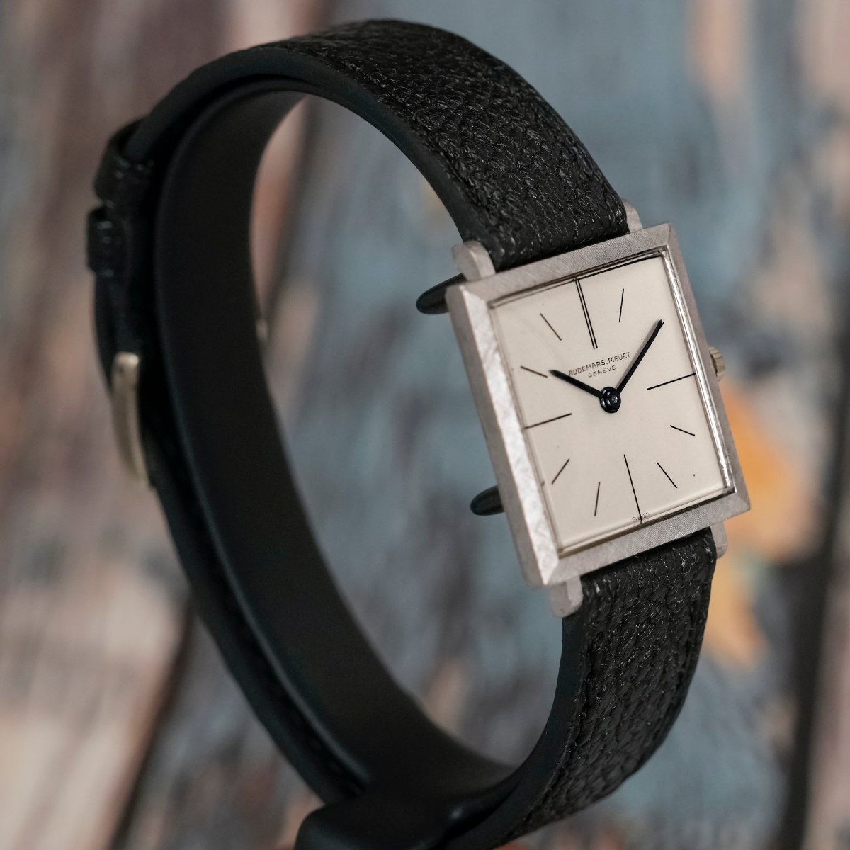 Audemars Piguet Ultraplate Square Or Blanc 18K -1967- -photo-4