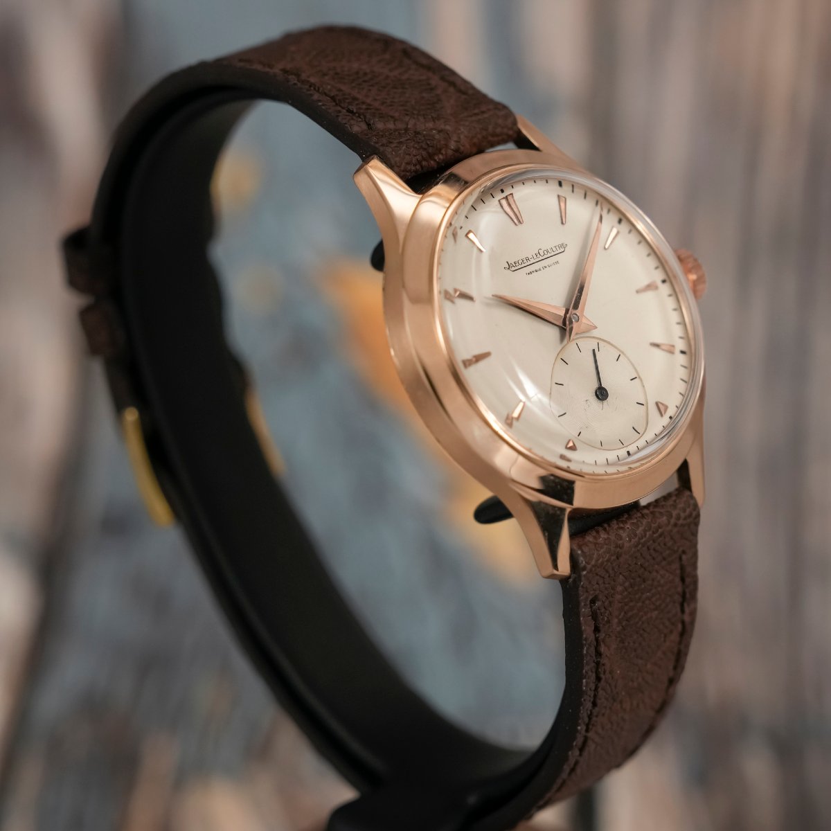 Jaeger LeCoultre Calatrava Or Rose 18K Circa 1950-photo-4