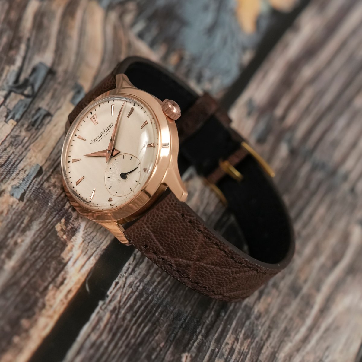 Jaeger LeCoultre Calatrava Or Rose 18K Circa 1950-photo-2