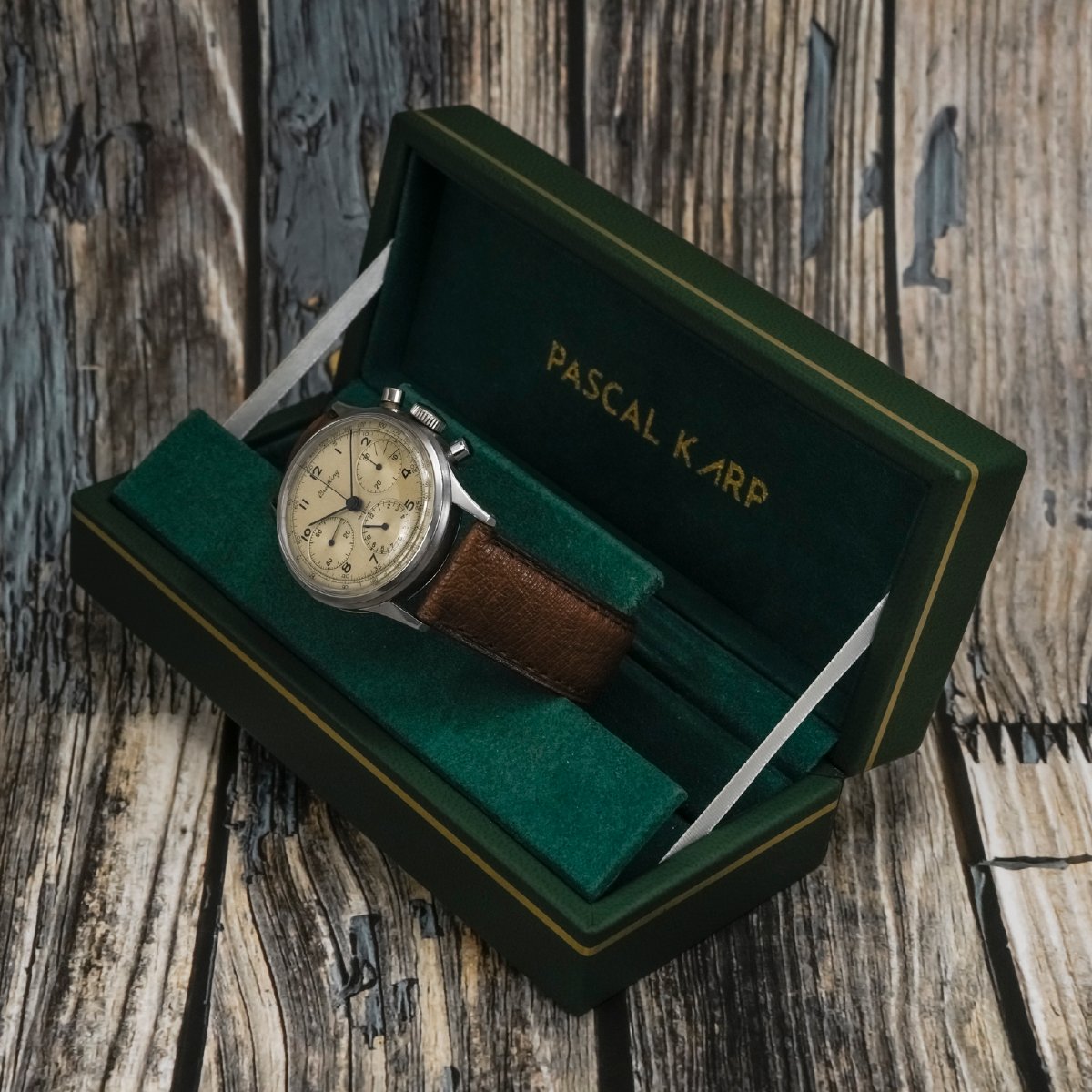 Breitling Chronographe « Premier » 37.5 mm- 1950 - -photo-3