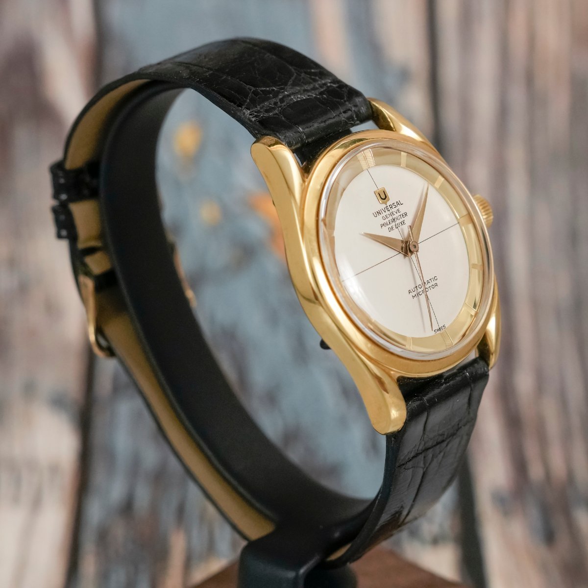 Universal Genève Polerouter De Luxe Or jaune 18k -1958--photo-4