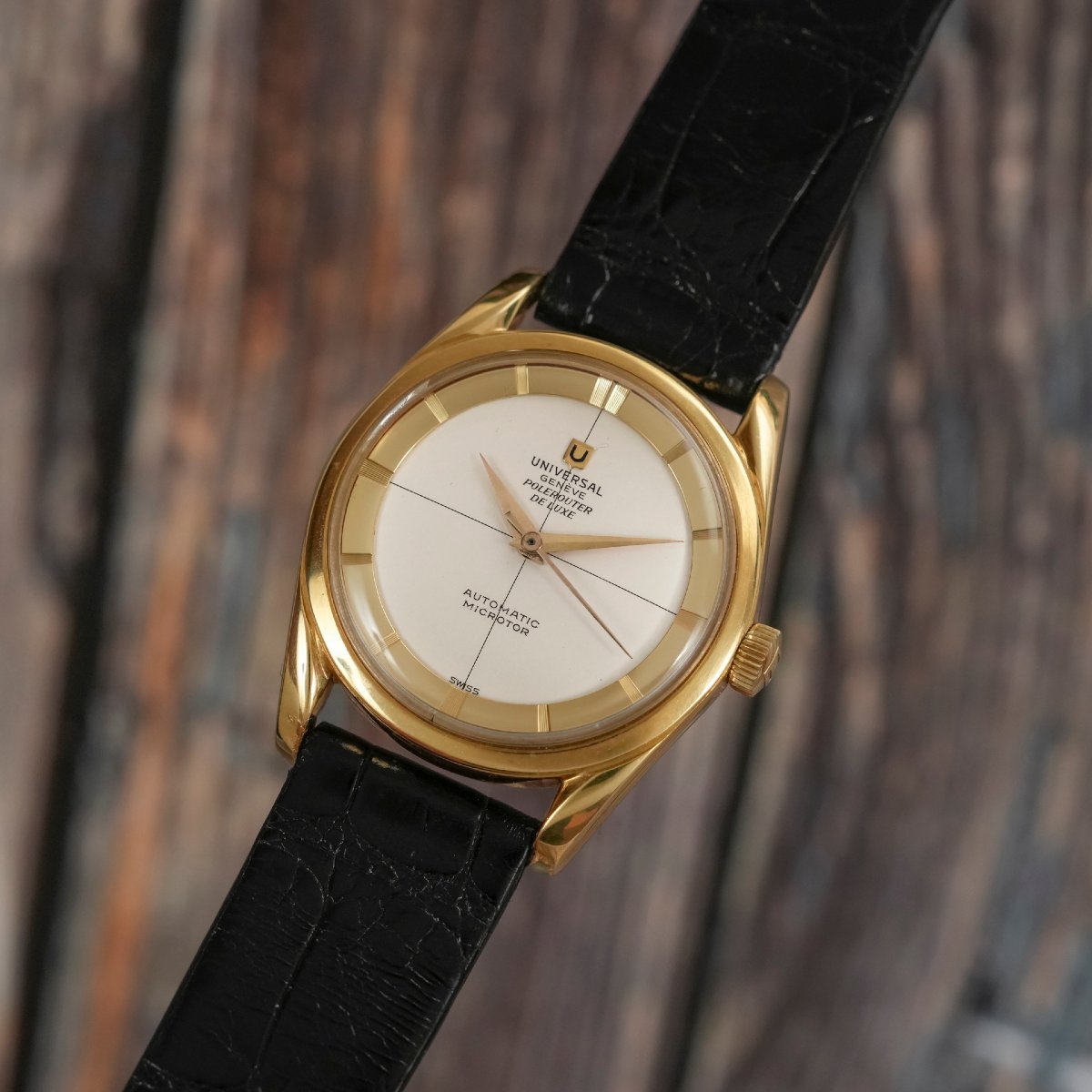 Universal Genève Polerouter De Luxe Or jaune 18k -1958--photo-1