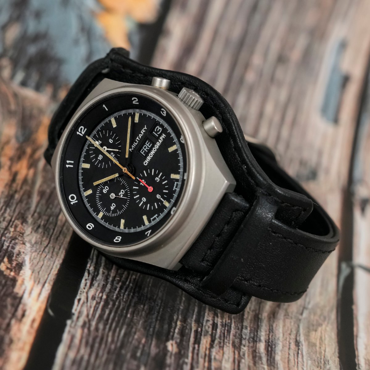 Porsche Design /Orfina Chronographe Bund Circa 1980-photo-4