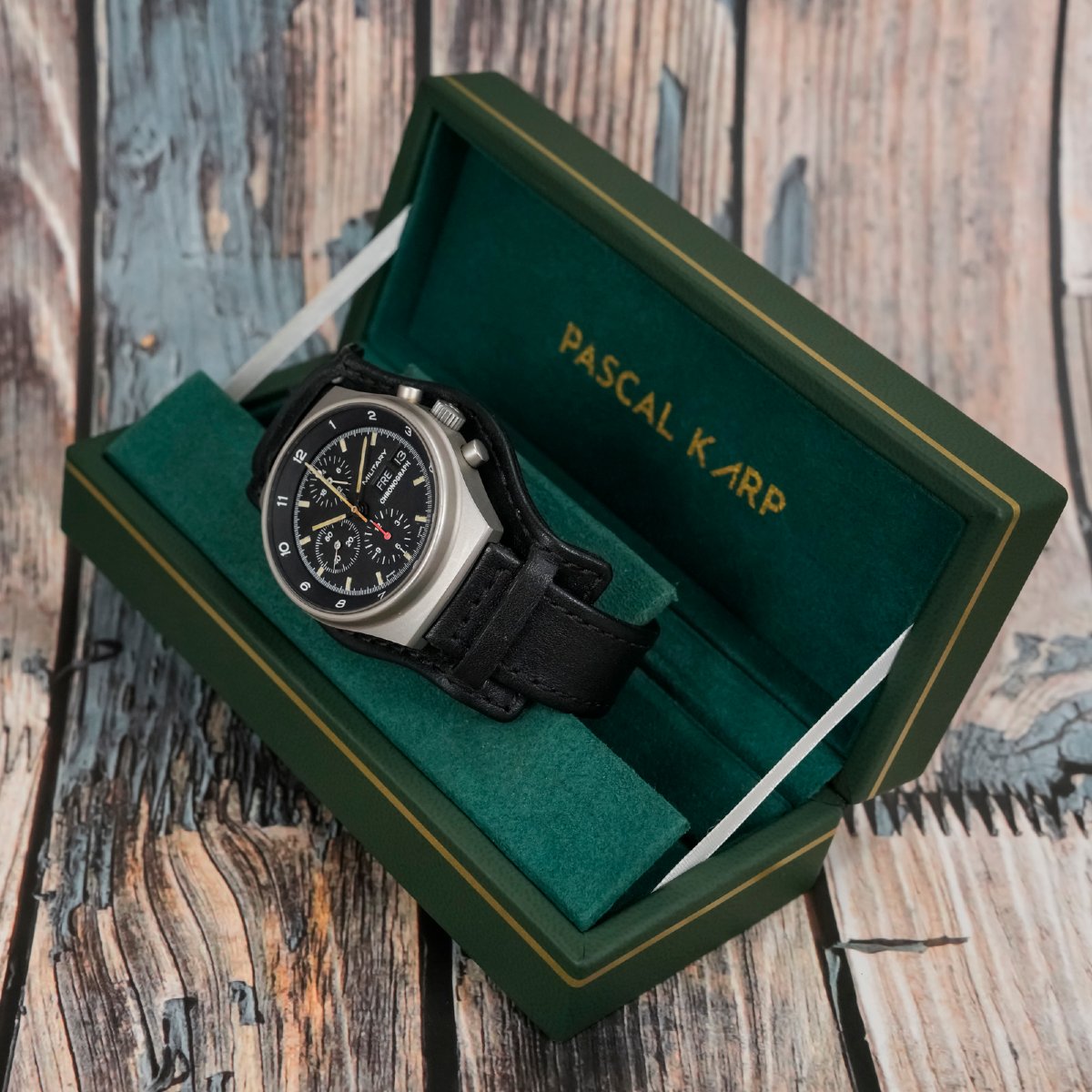 Porsche Design /Orfina Chronographe Bund Circa 1980-photo-2