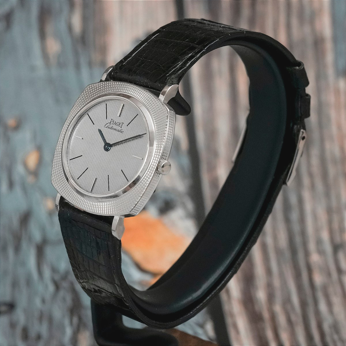 Piaget Extra-thin 18-karat White Gold "clous De Paris" Circa 1975 -photo-2