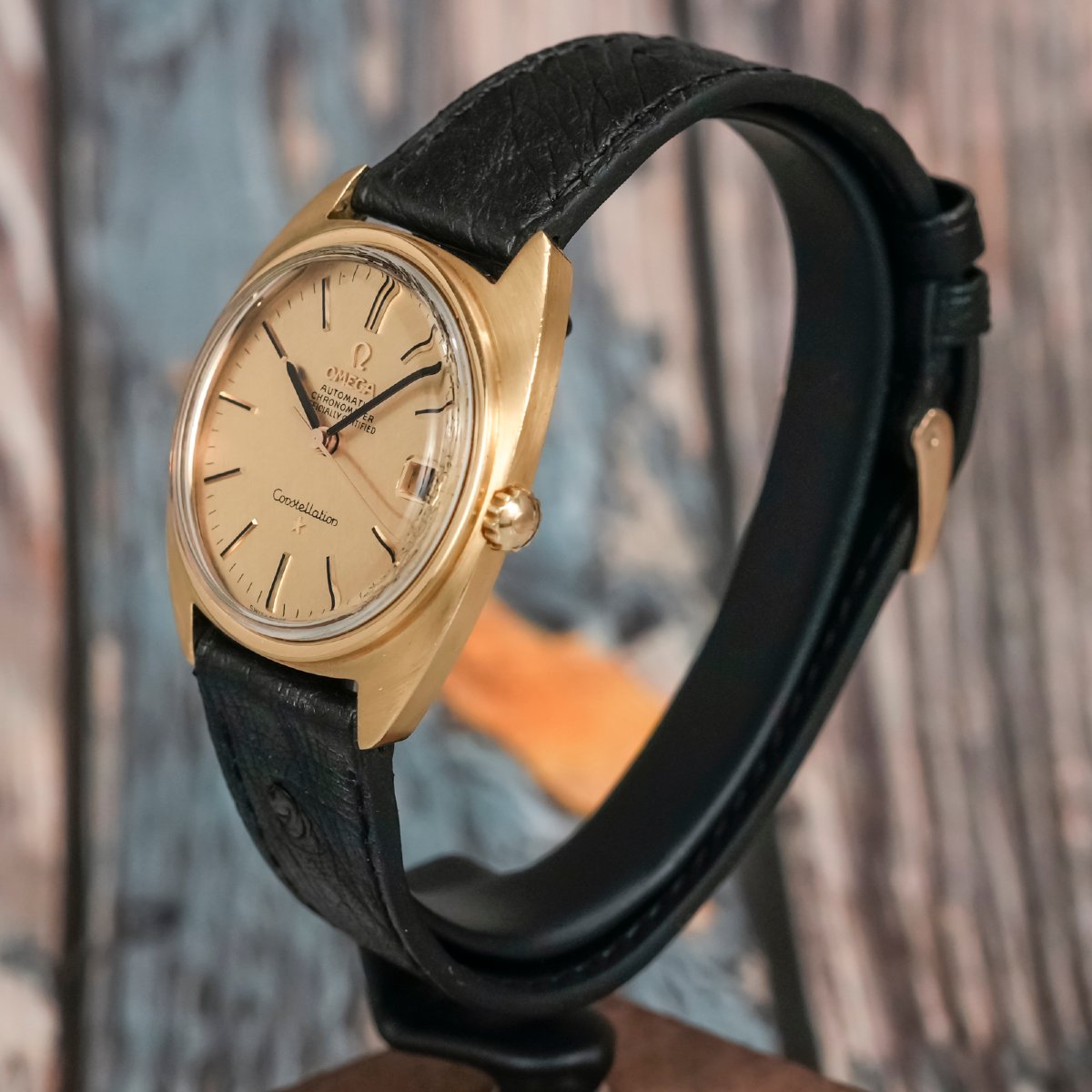 Omega Constellation “c Case” 18k Yellow Gold -1967--photo-3