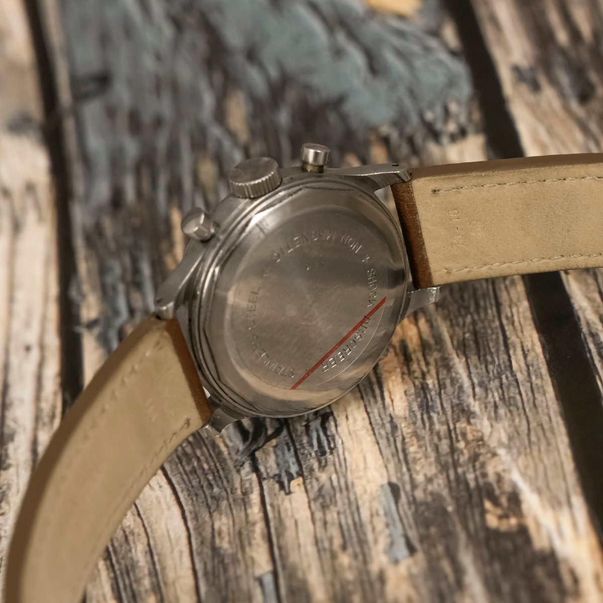 Consul Chronograph Triple Date, Stainless Steel, Circa 1950-photo-4