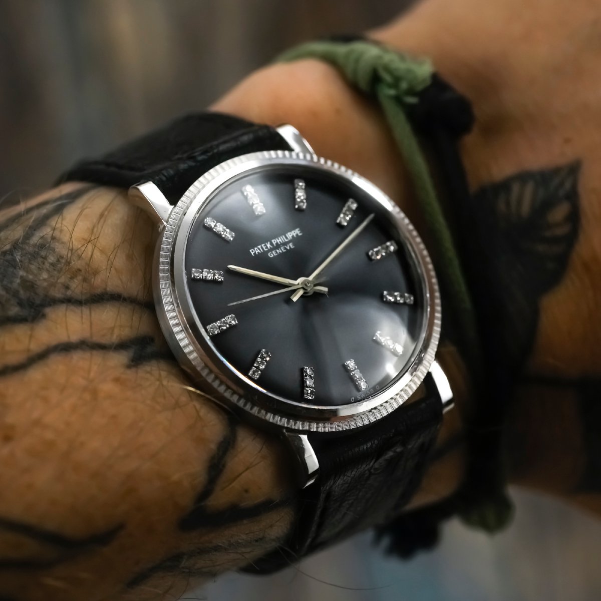 Patek Philippe Calatrava Automatic "backwinder" 18k White Gold, Circa 1975 -photo-2