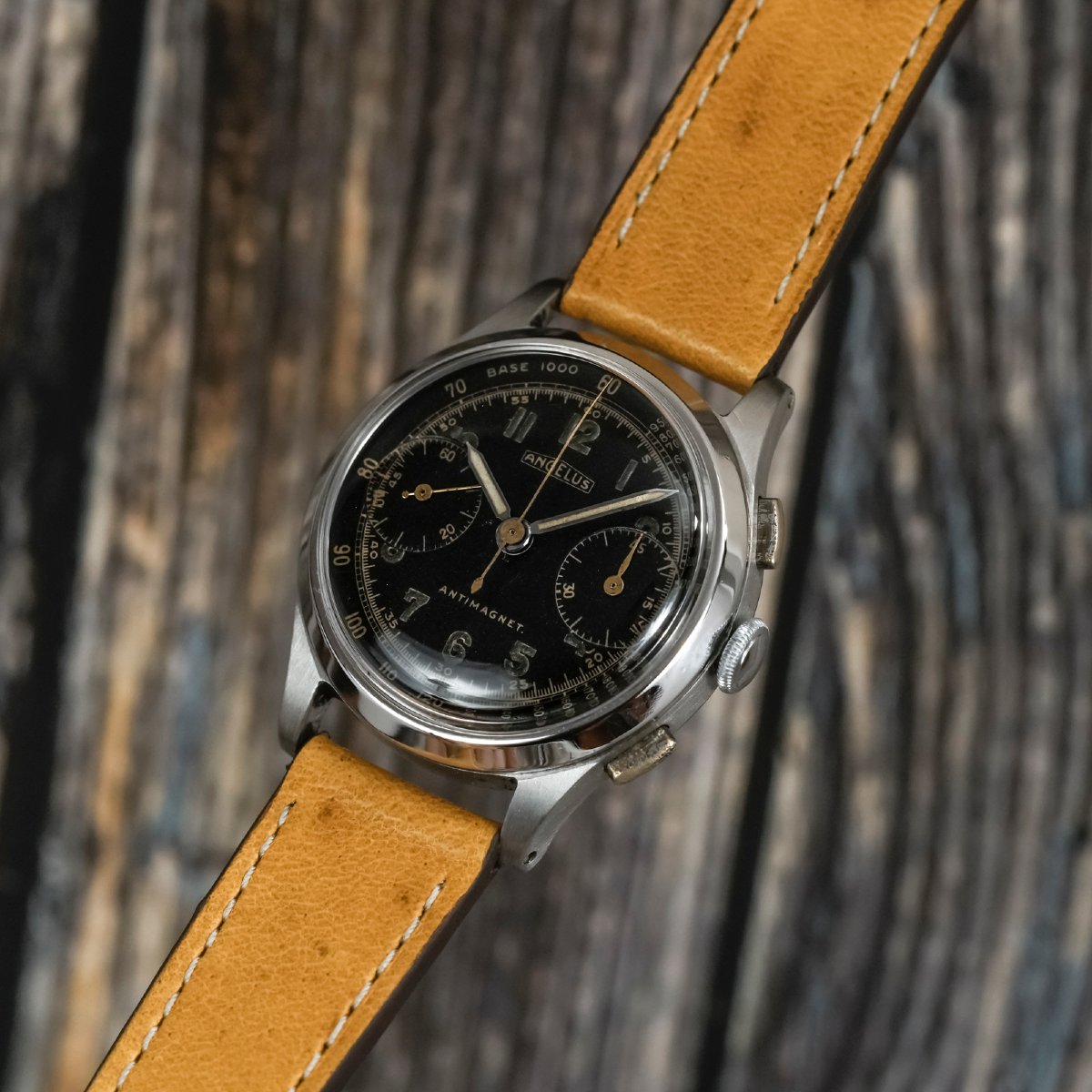 Angelus Chronograph  Stainless Steel Circa 1940 -photo-2