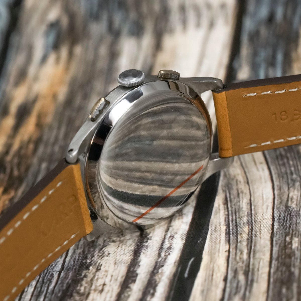 Angelus Chronograph  Stainless Steel Circa 1940 -photo-4