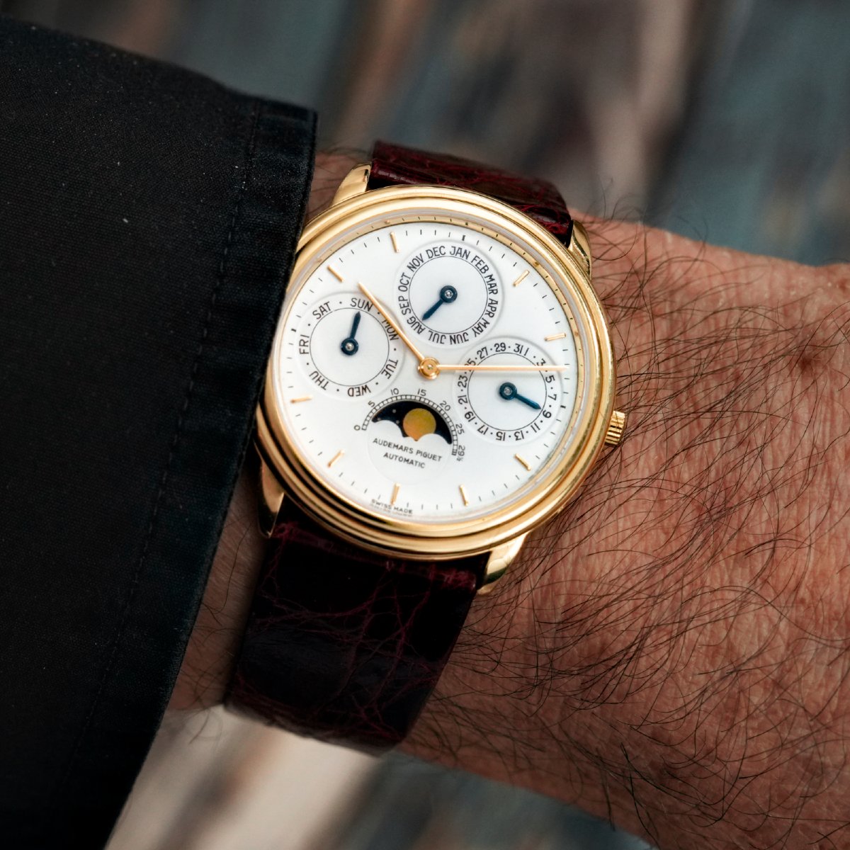 Audemars Piguet Quantième Perpétuel Moon Phase, 18k Yellow Gold, Circa 1990-photo-2