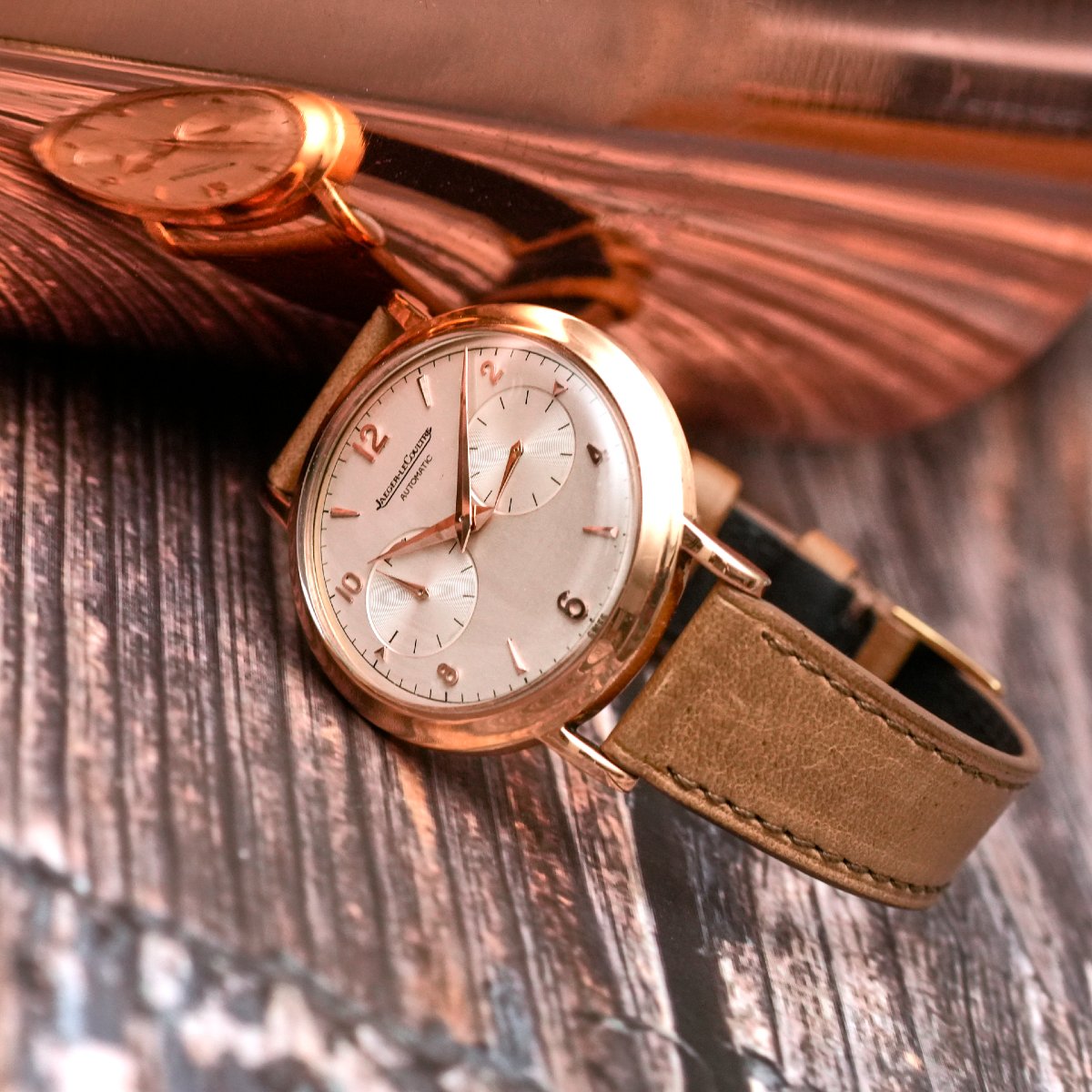 Jaeger LeCoultre Futurmatic Or Rose 18k Circa 1960 -photo-1