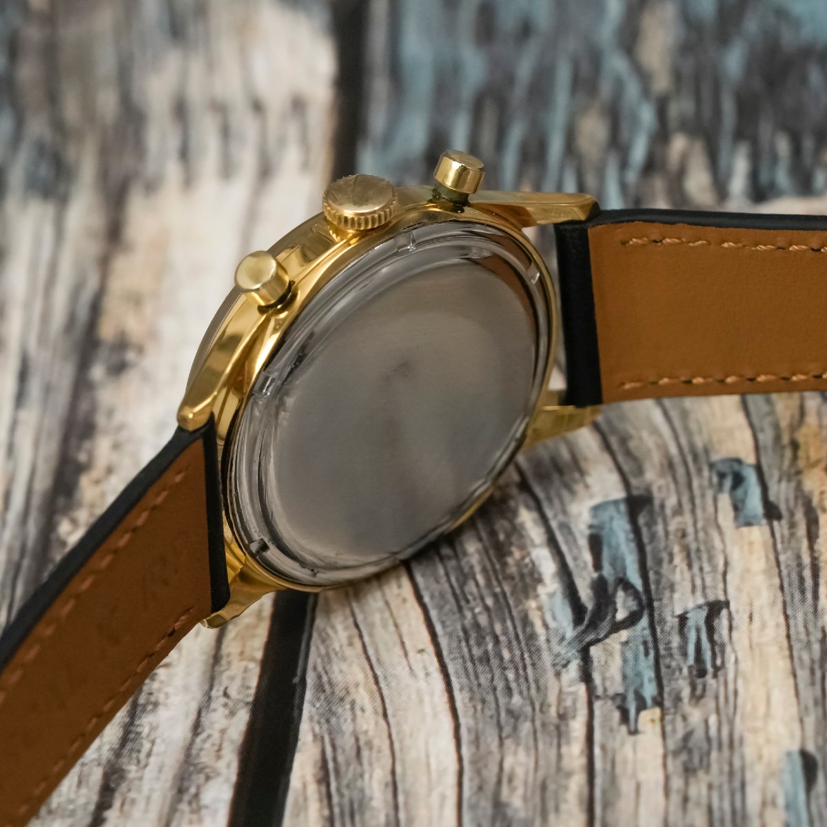 Excelsior Park Bi-compax Chronograph, 18k Yellow Gold, Circa 1960-photo-3
