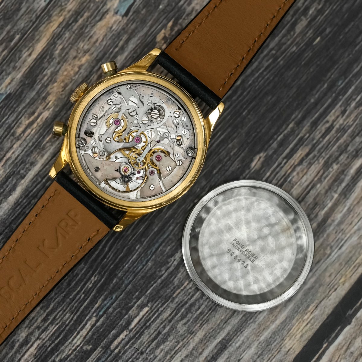 Excelsior Park Bi-compax Chronograph, 18k Yellow Gold, Circa 1960-photo-4