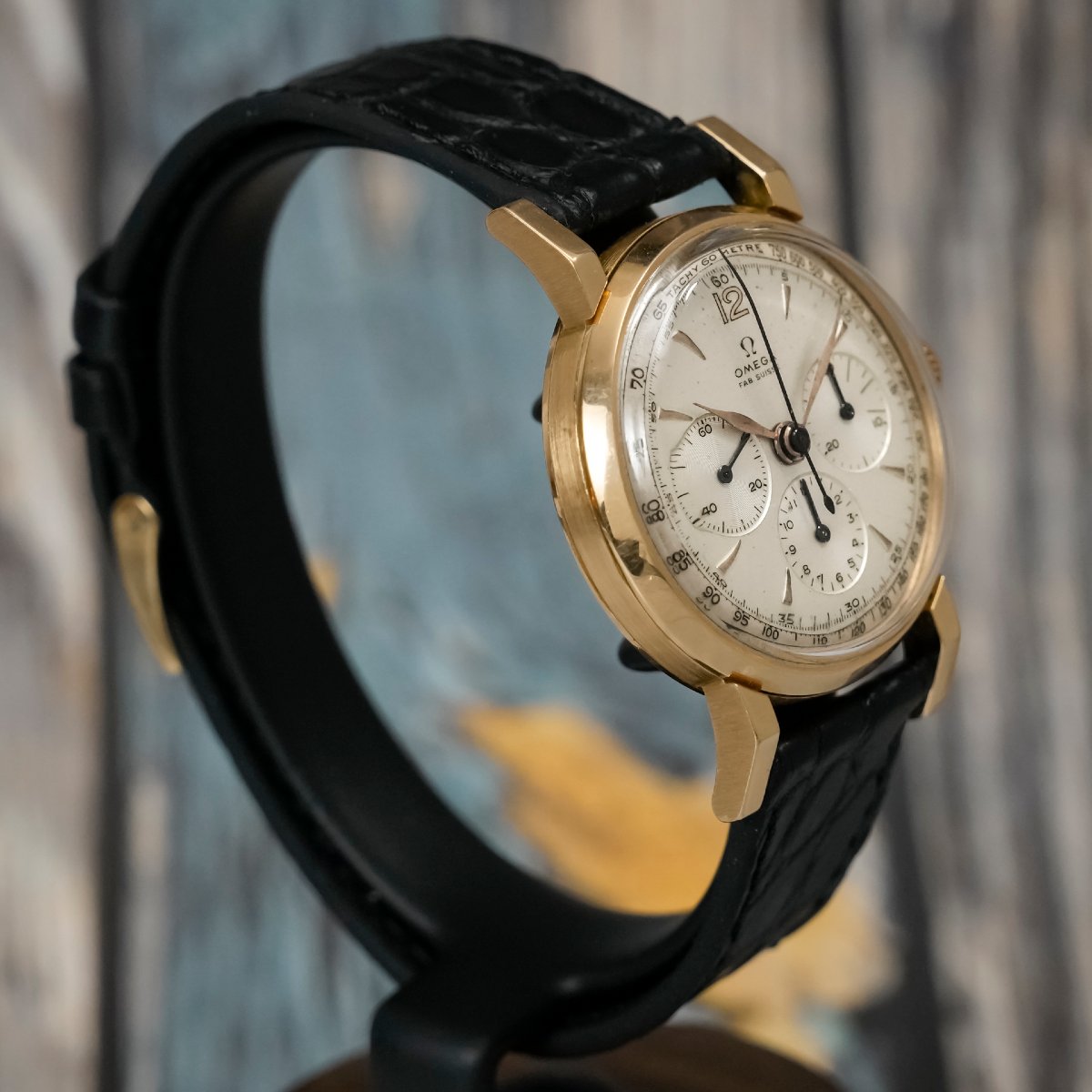  Chronographe Omega Tri-Compax Or Rose 18k -1947--photo-4