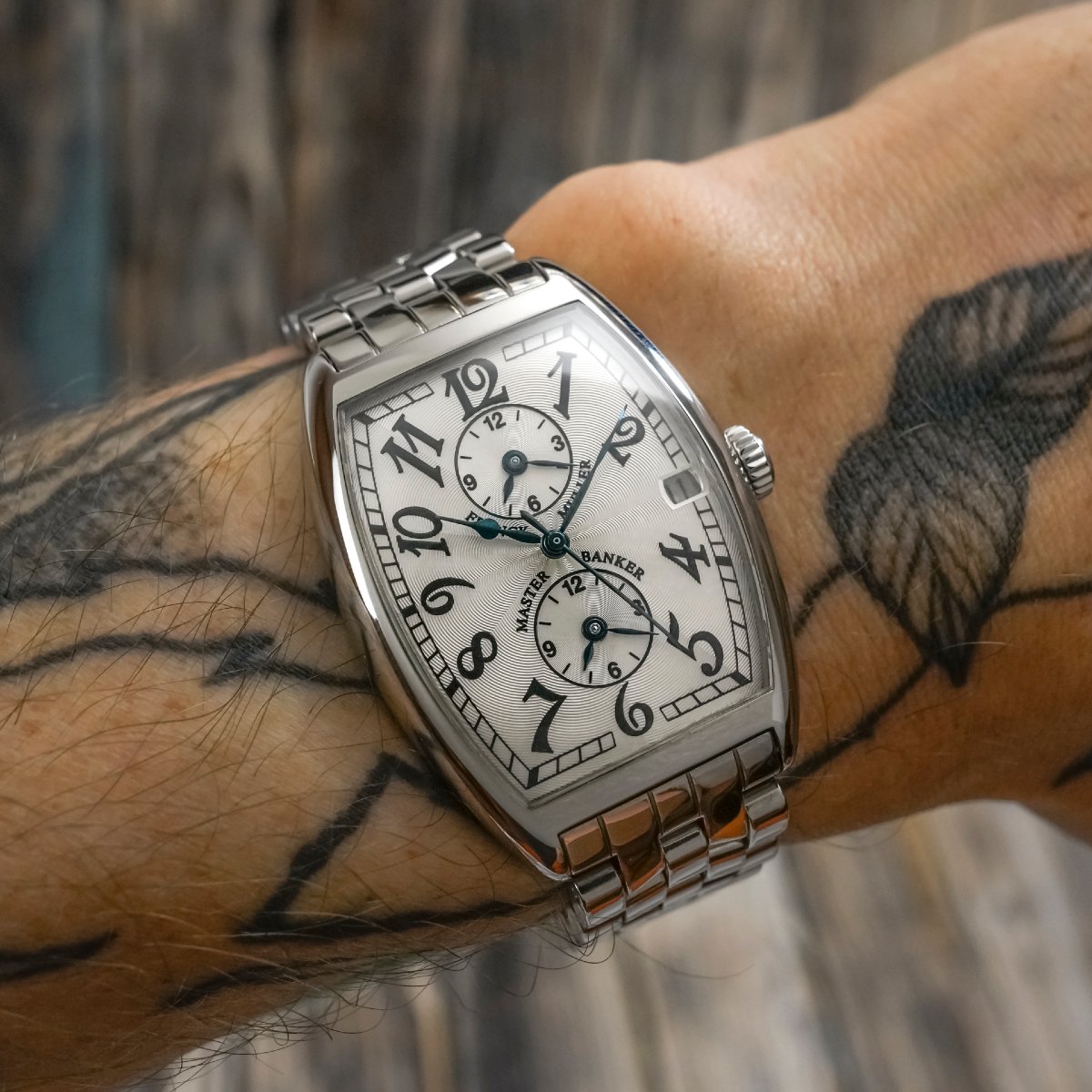 Franck Muller Master Banker Steel/steel, Circa 2000 -photo-2