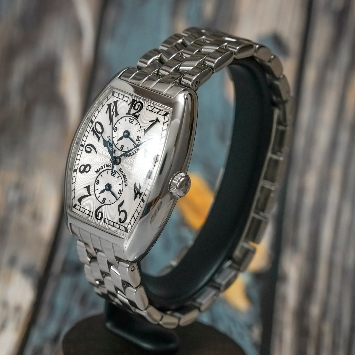 Franck Muller Master Banker Steel/steel, Circa 2000 -photo-3