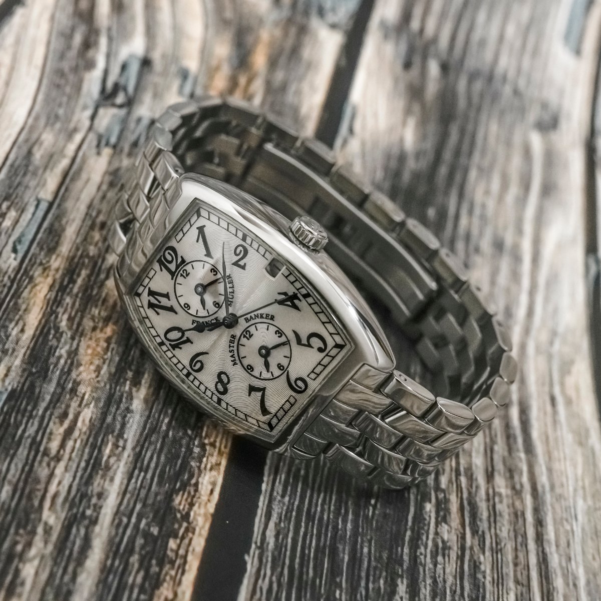 Franck Muller Master Banker Steel/steel, Circa 2000 -photo-2
