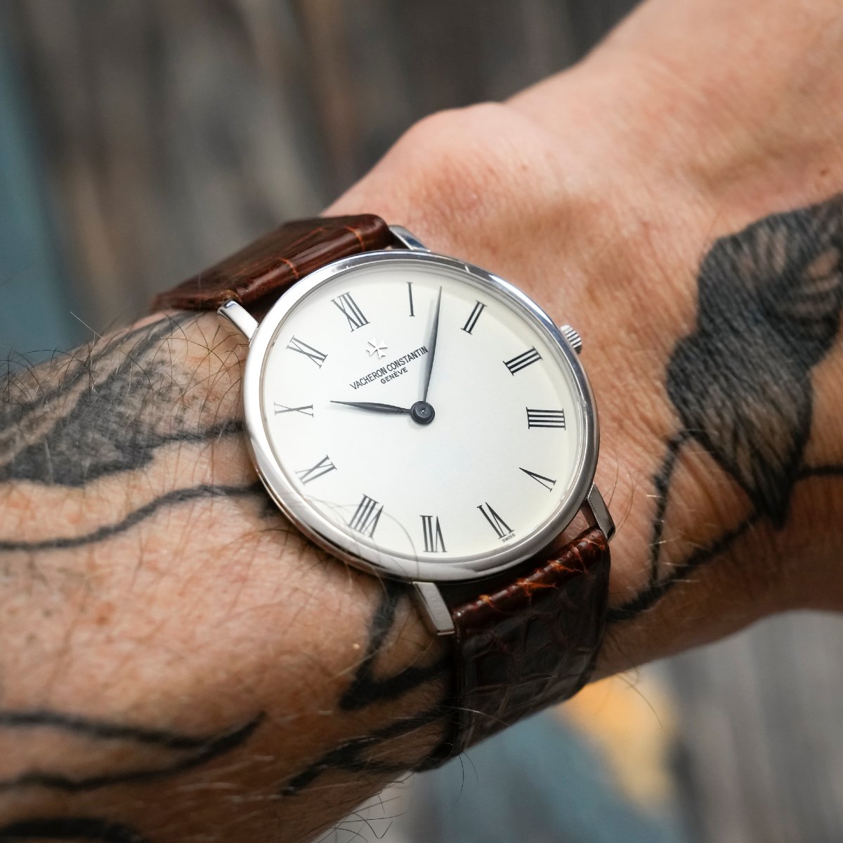 Vacheron Constantin Patrimony Ultraplate, 18k White Gold, Circa 1990-photo-2
