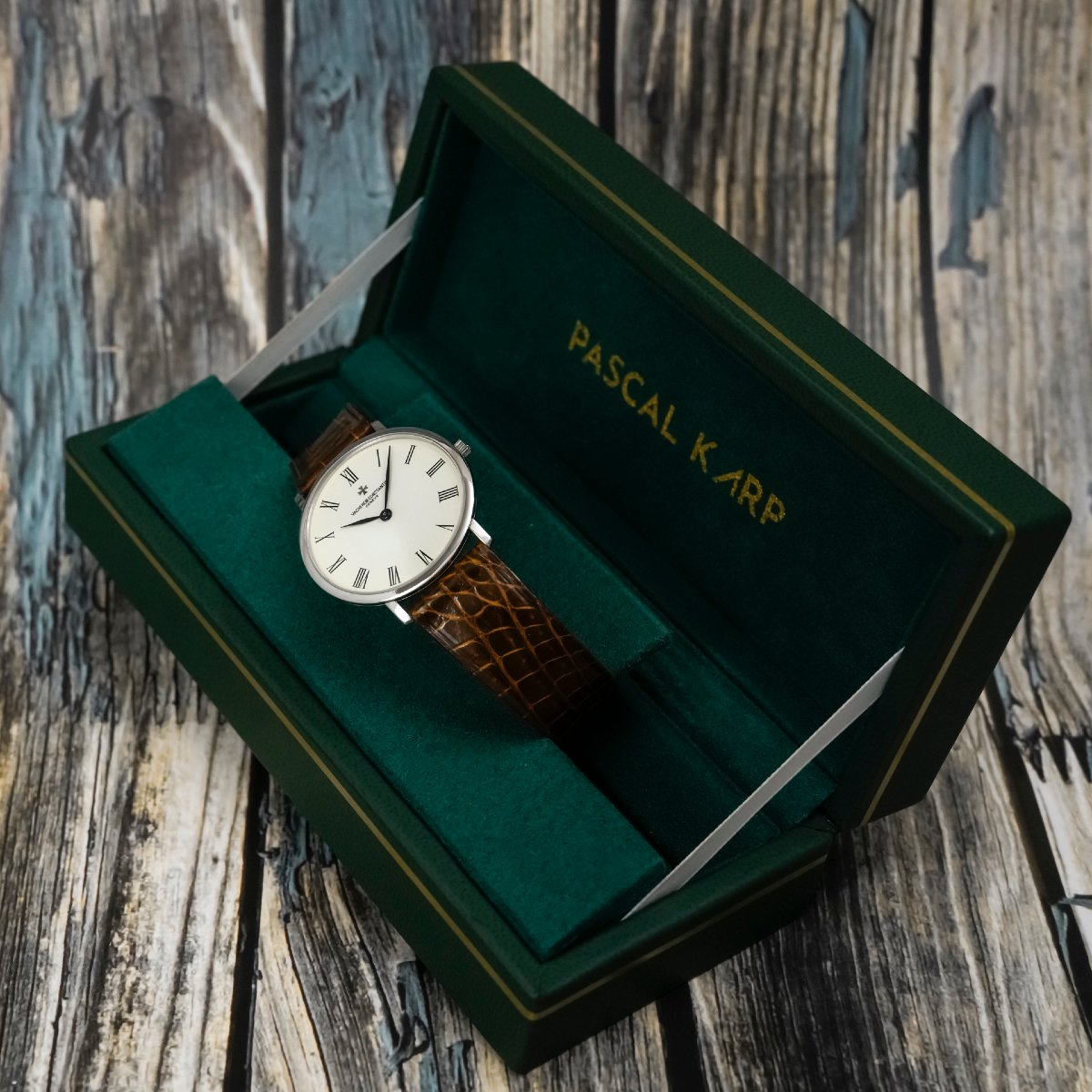 Vacheron Constantin Patrimony Ultraplate, 18k White Gold, Circa 1990-photo-3