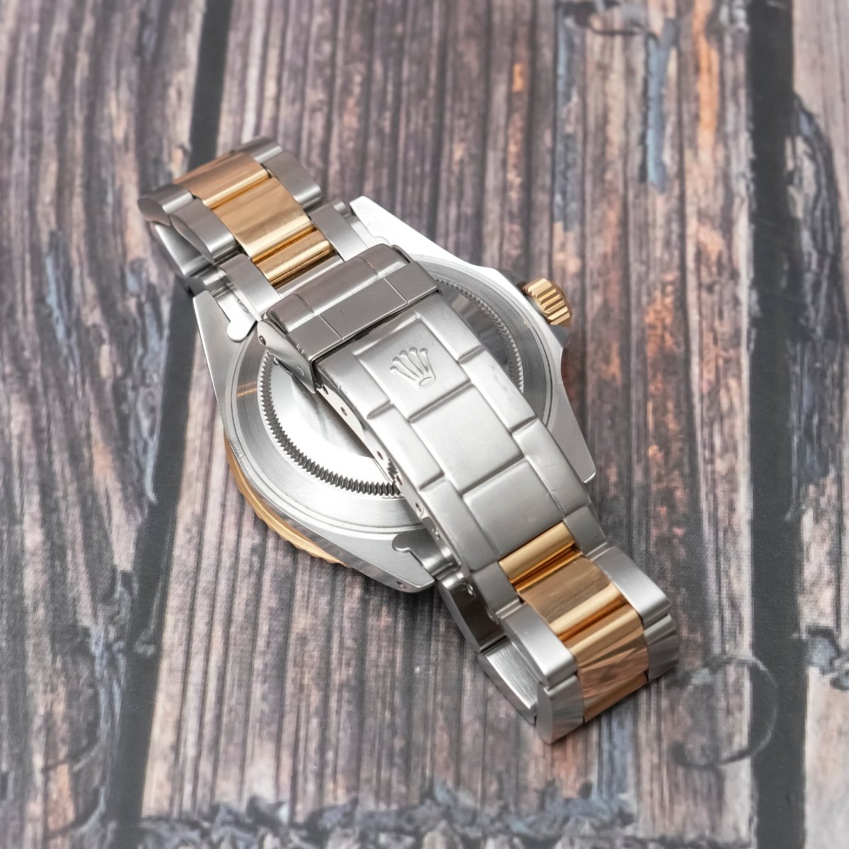 Rolex Submariner Date or et acier « Purple Dial » Garantie Rolex -1990- -photo-3