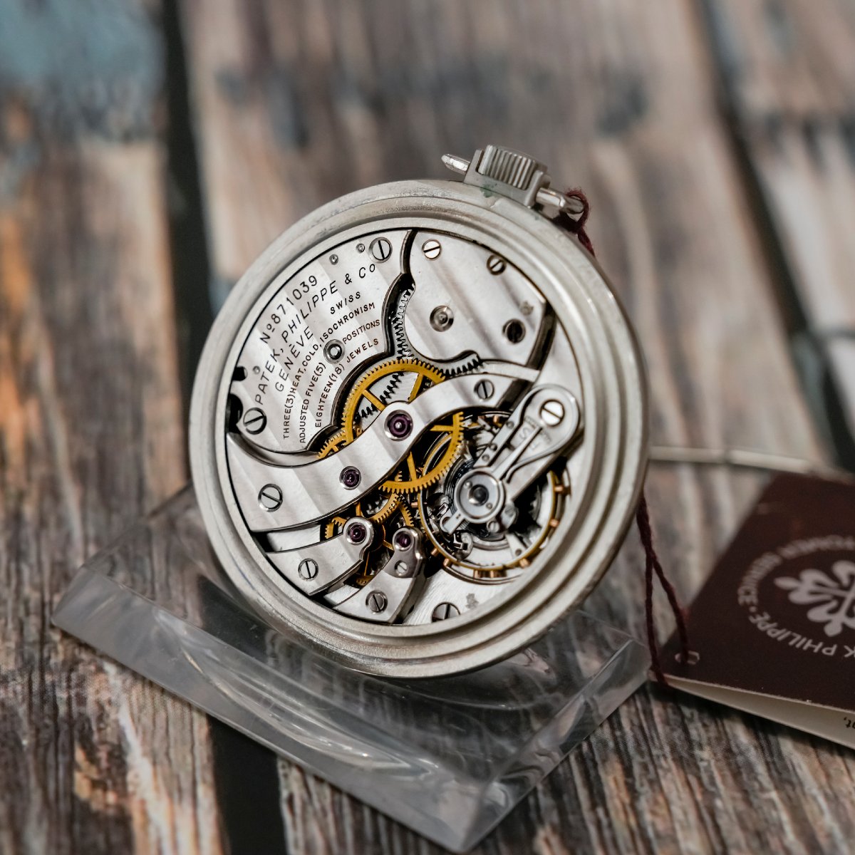 Patek Philippe  Lepine "Open Face" Acier Inoxydable-1942- -photo-4