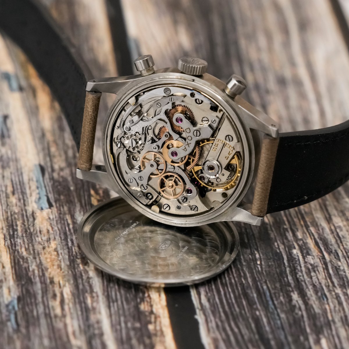 Chronographe Pulsomètre Doxa  "Sector Dial" Circa 1950-photo-6