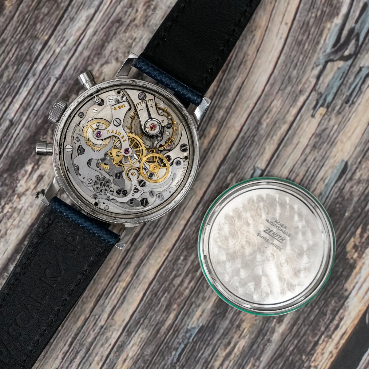 Zenith Chronographe acier Inoxydable 37 mm -1960- -photo-4