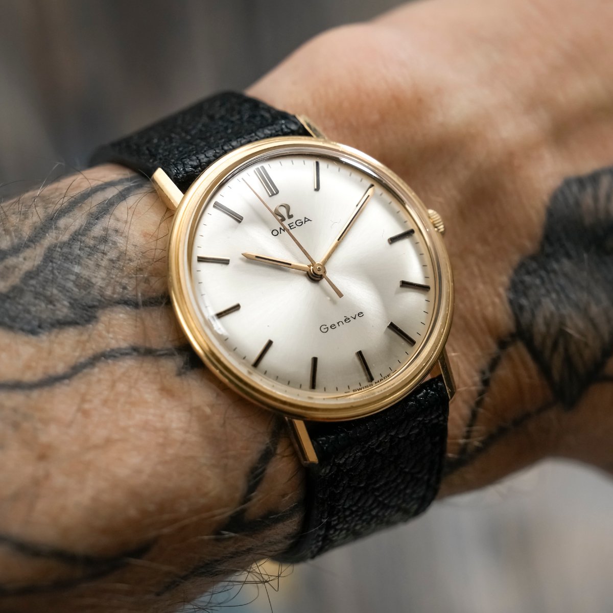 Omega Geneva 18k Rose Gold -1969- -photo-2