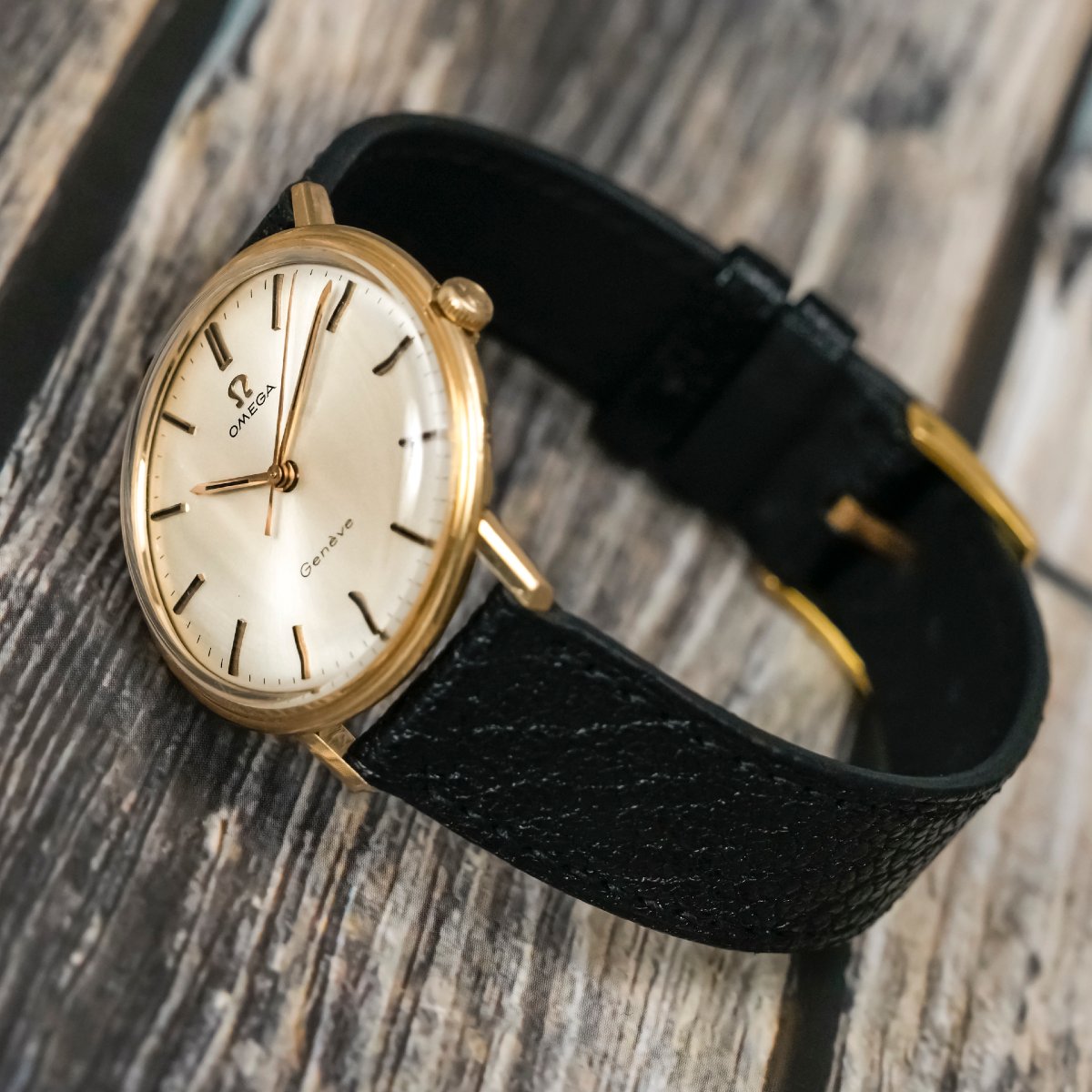 Omega Geneva 18k Rose Gold -1969- -photo-2
